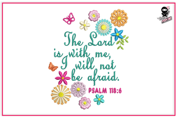 Bible Scripture with Flowers: Christian Embroidery Review