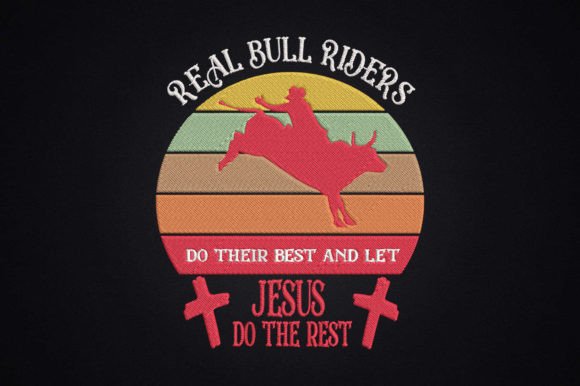 Bull Riding for Cowboy Christian Jesus Design Review
