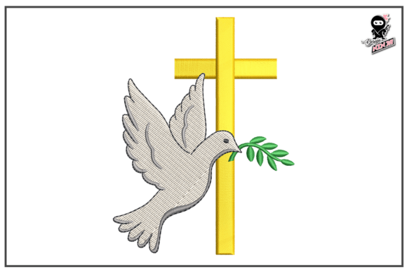 Christian Cross with Dove: An Embroidery Seller's Review