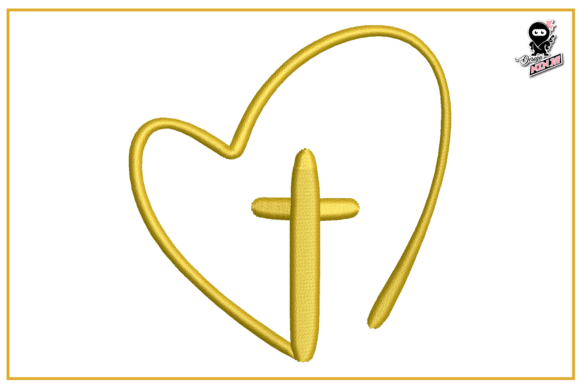 Christian Cross with Heart Embroidery Review