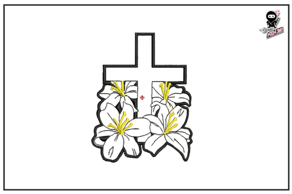 Christian Cross with Lilies Flowers: Boutique Review