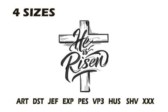 He is Risen Cross: Boutique Apparel Embroidery Review