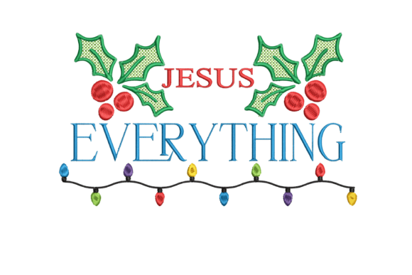 Jesus Everything: Christmas Embroidery Review