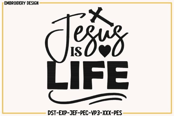 Jesus is Life Christian Embroidery: Apparel Review