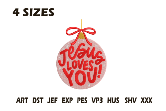 Jesus Loves You Ornament Embroidery Review