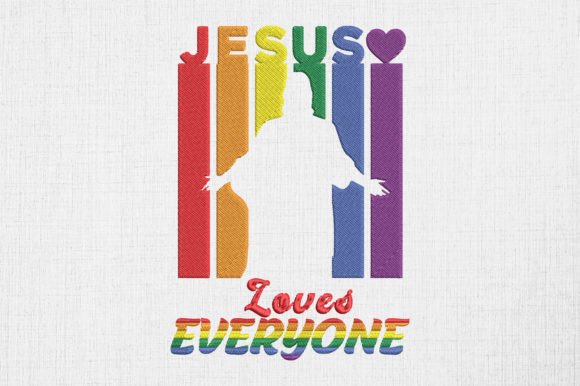 LGBT Gay Rights Jesus Loves Everyone Design Review