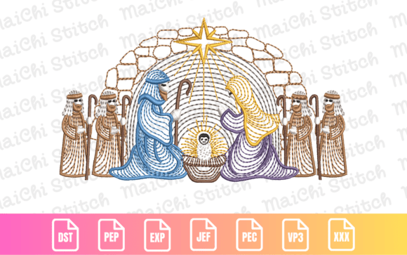 Nativity Scene: An Embroidery Design Review