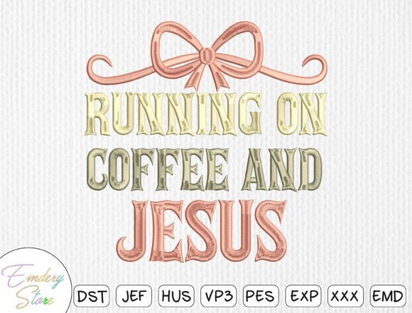 Running on Coffee and Jesus: Embroidery Review